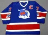 Mens #27 Frank Mahovlich Toronto Toros 1974 CCM Vintage Retro Home Hockey Jersey eller Custom något namn eller nummer retro tröja