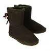 Hot Sale-sic Tall Winter Boots Real Leather Bailey Bowknot Women's Bailey Bow Snow Boots Skor Boot