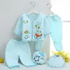 Neugeborene Cartoon -Anzüge 14 Design Säugling Baby Dicke Thermal Unterwäsche Kinder Kleidung Mädchen Baumwolle Outfits Jungen 5 Stück Anzüge 0602295655653