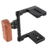 FreeshippingカメラDSLRビデオカメラケージ木製のハンドルDSLRカメラケージリグSteadicam for Canon Nikon Sony C1392