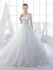 2020 Винтаж от плеча аппликации кружева бальное платье свадебное платье иллюзия шеи суд поезда свадебные платья Vestidos de Noiva