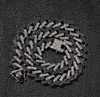 男性のジュエリーのネックレスの贈り物のためのゴールデンダイヤモンドヒップホップで模倣された高品質の15mmストリップキューバチェーンマイアミヒップホップネックレス