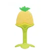 Bébé silicone anneau de dentition fruits mignons anneau de dentition enfant en bas âge sécurité formation de dentition sucette mâcher support d'allaitement jouets pour bébés cadeau de noël YL901