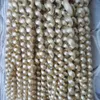 Blondes Klebeband mit Hauteinschlaghaar, 100 g, 40 Stück, 25,4 bis 61 cm, lockeres, lockiges Remy-Haar, doppelseitiges Klebeband