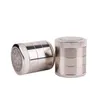 Zinc Alloy Creative 5-Layer 50mm Smoke Grinder Fume Wholesale Factory Direct Sale Flat Window Smoke Grinder