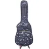 Sacoche de guitare Oxford en tissu imperméable matelassée pour les tailles 39/40/41 ", double bandoulière réglable, élément note, coussinet rembourré