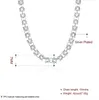 Ny ankomstpläterad Sterling Silver Necklace 18inchs * 7mm Mäns kran till halsband DHSN060 Top Sale 925 Silver Plate Chains Smycken