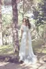 Beach Bohemian Country Full Lace Wedding Dresses 2019 Plus Size Boho Bridal Gowns Vestidos De Novia Wedding Gowns A Line Off the Shoulder