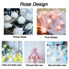 1 -10 m couronne de roses LED cordes série lumière nuit décoration guirlandes lumineuses pour mariage décorations de fête de Noël alimentation par batterie USALIGHT