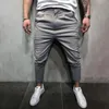 Moda Mężczyzna Casual Fitness Full Spodnie Pure Color Jesień Hip Hop Spodnie Bodybuilding Joggers Streetwear Ołówek Pants1