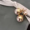 Mode – Blumen-Perlen-Ohrstecker, luxuriöser Schmuck-Ohrring für Damen, modisches Weihnachtsfeier-Geschenk