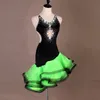 Новая взрослая девочка латиновое танцевальное платье дамы сальса танго чаша бальные соревнования танце