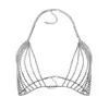 Bijoux ras du cou déclaration collier accessoires été brassière nouvelle haute qualité femmes creux soutien-gorge chaîne belle forme brassier3153012