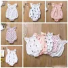 INS Baby Mädchen Kleidung Rüschen Kleinkind Strampler Cartoon Infant Mädchen Overalls Ärmellose Neugeborenen Overall Boutique Baby Kleidung