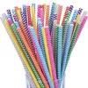 25pcs/set Wave Biodegradable Paper Straws Kitchen Accessories Party Supplies Wedding Decoration for Tumblers Cups SN2313