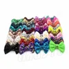 38 의 색깔 4 인치 Sequin 활 DIY 머리띠 아이들 가게 머리 활 유럽과 미국 아기 머리 착용 T9I00242
