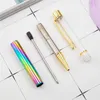 27 Color Creative Empty Tube Ballpoint Pens DIY Self-filling Metal Pen School Stationery Office Supplies Writing Gift