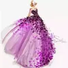 Lindo roxo escuro tule princesa quinceanera vestidos venda personalizado bling bling contas applique cinta de espaguete formal eveni4072064