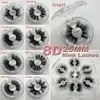 25mm fransar äkta minkfransar Privat etikett Ögonfransar 3D Mink Eyelashes Mink Eyelashes PCUSTOM Label