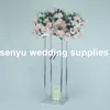Arco alto di supporto per fiori in metallo dorato per decorazione di nozze Espositore per fiori con composizione floreale senyu0005