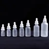 Clear Frosted Glass Liquid Reagent Pipette Bottles Eye Dropper Aromatherapy Essential Oils Perfumes bottles with Anti-theft Caps 5ml-100ml