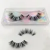 Mink Wimpern klare Bandwimpern handgefertigte falsche Wimpern 5d transparentes Band Vollstreifen Wimpern mit Plastikbox9445624