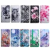 Coque de portefeuille en cuir 3D pour iPhone 12 Pro Max 11 x 8 7 6 SE Galaxy S30 Ultra S21 + Flower Wolf Tiger Owl Carte de dentelle Slot ID Couverture magnétique