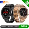 DT99 Akıllı İzle IP68 Su geçirmez Yuvarlak HD Ekran EKG Algılama Değiştirilebilir Dials Smartwatch Spor Tracker Erkekler