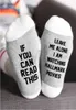 New Christmas LETTER Socks Unsex quotIF YOU CAN READ THIS LEAVE ME ALONEquot socks fashion crew socks2500435