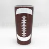 Stainless Steel Baseball Tumbler Mugs 600ML Softball Basketball Football Metal Cup Travel Car Water Bottle Vacuum Insulated Cup TTA1530