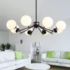 New Hot Modern Glass Ball Chandelier Living Room Kitchen Bedroom Minimalist Long Hanging Chandeliers Lighting lustre