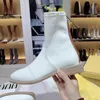 Hot Sale-Nyaste 2020 Mode Designer Damer Vinter Stövlar Glänsande Neopren Kort Heel Ankel Stövlar med Knight Boots