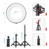 6in Regulável desktop LED selfie Anel Lâmpada Luz withTripod suporte da câmara Ringlight Para YouTube Video Live Photo Photography Studio Maquiagem