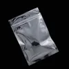 12 * 20cm Zipper Zip fechamento da folha de alumínio Saco de calor selável Food Cheiro Proof Mylar Bolsa Candy Chá Válvula de armazenamento Nut sacos de embalagem 100pcs / lot