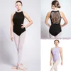 Stage Wear Ginnastica Body Donna Nuovo arrivo Costume da ballo in pizzo a collo alto Balletto nero