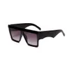 الجملة-Square النظارات الشمسية النساء العلامة التجارية مصمم المتضخم التدرج الأزرق الأسود الأزياء شفافة وحساسة نظارات شمسية UV400