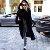 Winter Long Faux Fur Coats Women Fake Fur Thick Solid Outerwear Female Warm Hooded Jackets 2018 Hot Sale Coats Femme