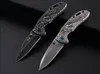 Ny Hot Sale Outdoor Folding Kniv Presentficka Kniv Black Dragon Collection 440c Blade EDC Tools Gratis Frakt Partihandel Pris Camping Verktyg