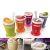 5 Colors Creative New Fruits Juice Cup Fruits Sand Ice Cream ZOKU Slush Shake Maker Slushy Milkshake Smoothie Cup CCA11551 60pcs