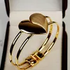 S342 Fashoin Jewelry Frosted Heart Bracelet Bright Heart Bangle