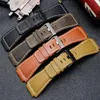 3324mm End End Italian Calfskin Leather Watch Band para Bell Series BR01 BR03 Strap Watchband Band Bracelet Belt Ross Man5410379