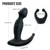 Wibrator dla mężczyzn Kobiety Gay Dildo Prostate Massager Zabawki Anal Wibracja Butt Plug Sex Product Y190714