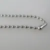 24 Stainless Steel Bead Chain 60cm Bead Ball Chains for Army Dog Tags 100pcs lot Whole22617130668