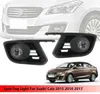 Car OEM Style Directly Replacement Fog Lamp Lights For Suzuki Ciaz 2015-2017 w/Bulb+Switch+Wire+Bezel/1Set