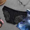 Calcinha de renda cintura baixa cuecas femininas calcinha tanga cor sólida sexy gelo seda lingeries roupas