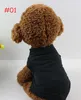 Vestuário de cão 50 pcs pet t - shirts roupas sólidas de verão moda top camisas colete casaco de algodão cachorrinho pequeno