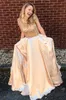 Bling Enkel A-Line Prom Klänningar 2019 Beaded Crystal Satin Jewel Neck Ärmlös Sweep Train Plus Size Fickor Custom Party Evening Gowns
