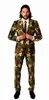 Özelleştirmek Designe Kamuflaj Damat Smokin Notch Yaka Groomsmen Gelinlik En Popüler Erkekler Örgün Parti Balo Suit (Ceket + Pantolon + Kravat) 765