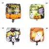 Fyrkantig halloween aluminiumfolie ballong 18inch pumpa spöke print ballong barn födelsedagsfest dekoration halloween dekoration dbc vt0550