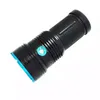 Torches Hot 12 * 10W T6 LED lampe de poche UV 395nm torche en aluminium ultraviolette avec chargeur de batterie 2200mAh